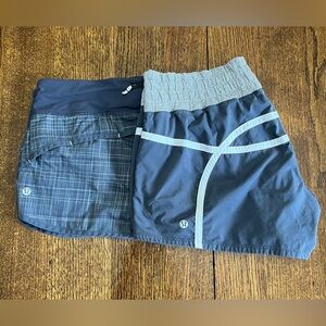 🍋Lululemon Lot of 2 Speed/Tracker Shorts Size 10